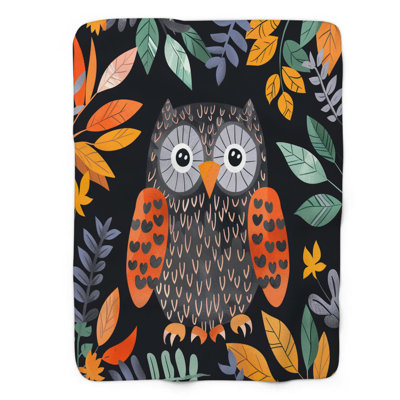 Autumn Autumn Owl - 1 pièce Sherpa Premium