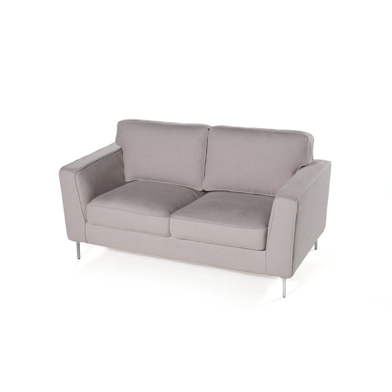 Flanagan 63.39'' Reception Loveseat, Cotton Flax