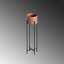 Élégant pot décoratif en métal, noir et cuivre, 9,1 po x 30,7 po | Fabrication 100% métal, diamètre du pot: 7,9 pouces, hauteur: 5,9 pouces | Décoration intérieure élégante, aucune installation requise, parfaite pour les plantes d'intérieur-114228117