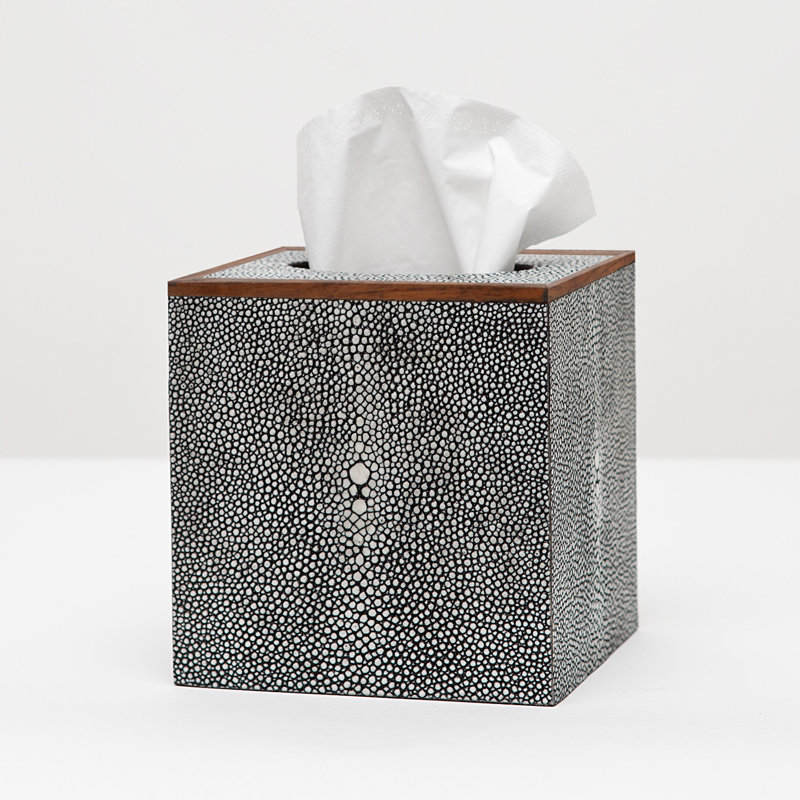 Manchester Tissue Box Cover, Cool Gray