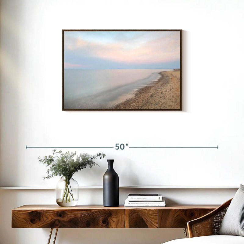 Rive du lac Supérieur, Cadre flottant noyer, 31 po x 21 po