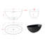 Baignoire profonde autoportante à surface solide de 55 po Fslefay-124809487
