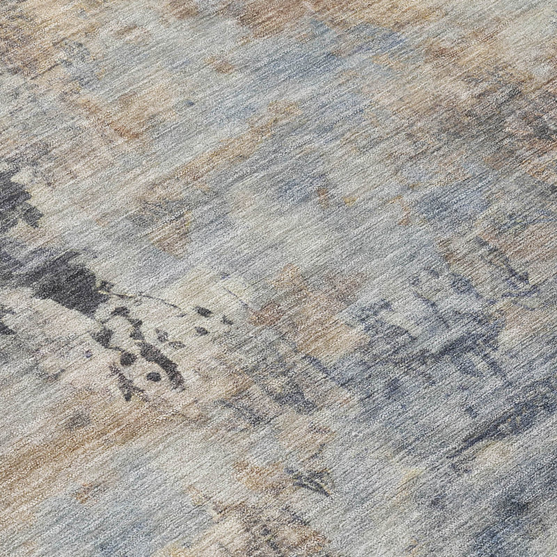 Tapis intérieur / extérieur lavable à la machine Xhevrie, Rectangle 1 pi 8 po x 2 pi 6 po