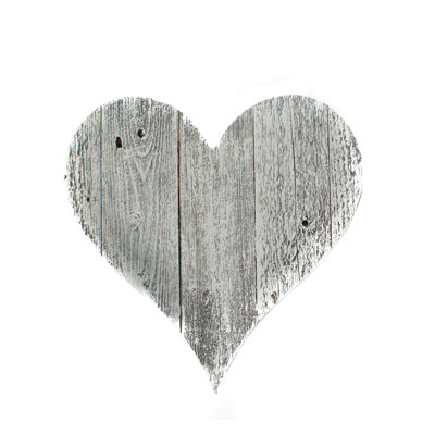 12" Farmhouse Turquoise Large Wooden Heart