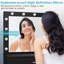 80x40x140cm Makeup Vanity Desk with Lights,A slide drawer Large Mirror,USB Outlet-629718161