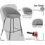 Parthenia Upholstered and Chenille Bar Stool-429691464