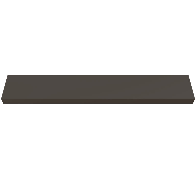 Painted Wood Floating Shelf, Brown