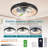LED Ceiling Fan Light – Dimmable & Adjustable Color Temperature, APP & Remote Control, Modern Smart Ceiling Fan (Silent/6-Speed/Reversible/DC Motor)