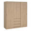Bonaira 3 Door Manufactured Wood Wardrobe-82963258
