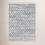 Melange Diamond Blue Handwoven Cotton Rug-1955461371