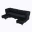 Canapé modulaire modulaire, canapé convertible 6 places, canapé modulaire en U avec repose-pieds avec rangement-1213687201