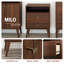 Breux Guthmar Mid-Century Modern Bookcase With Six Shelves And Two Doors-705702864
