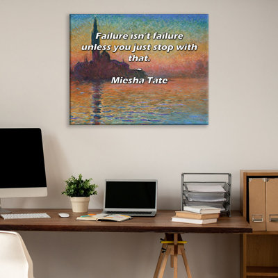 Astoria Grand Gallery Wrapped Canvas By Miesha Tate: "Failure isn’t failure unless you just stop with