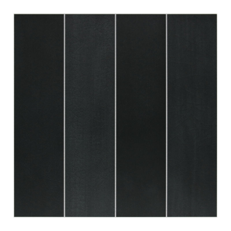 Carreau de mosaïque composite auto-adhésif en pierre l 9,05 po x L 9,05 po, Noir mixte
