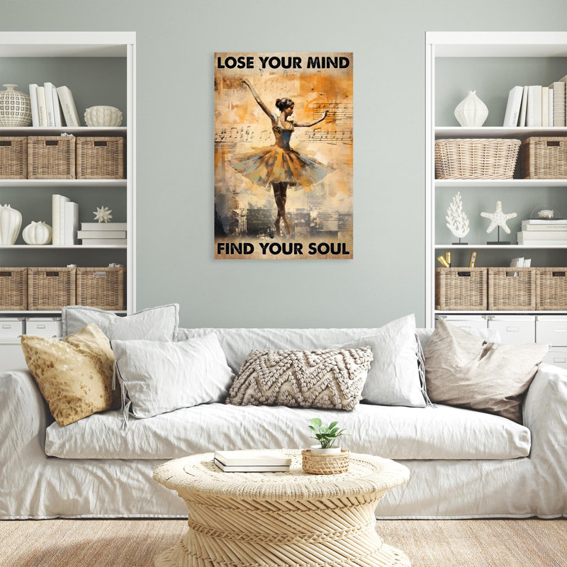 Ballet Lose Your Mind - Ballet 1 pièce, H 36 po x l 24 po x P 1,25 po
