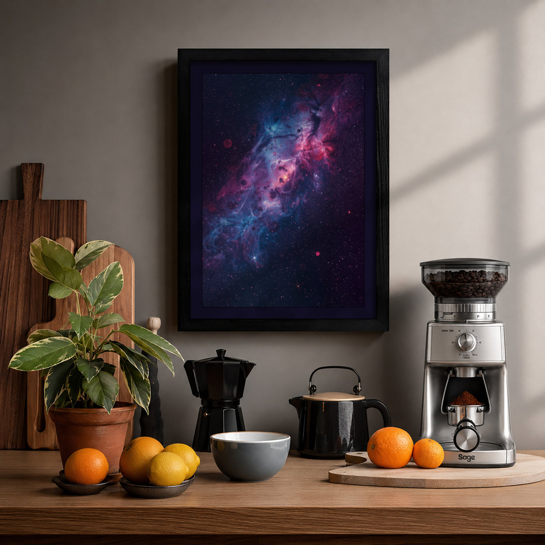 Cosmic Nebula Space - Framed Print