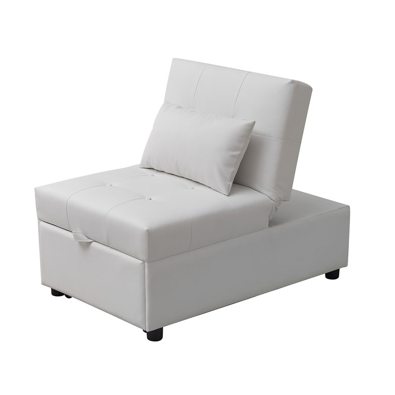 Fauteuil convertible Mykita, Mélange de coton blanc