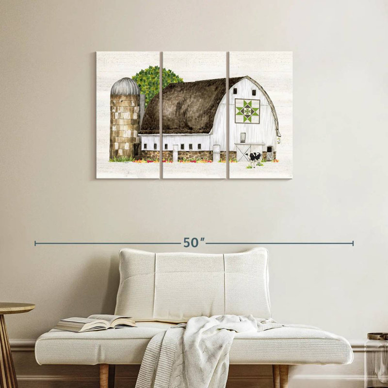 Courtepointe Lilie Spring and Summer Barn IV, H 24 po x l 38 po