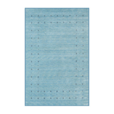 Tapis de zone bleu contemporain