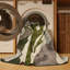 Machine Washable Watercolor Brown Area Rug-342355409