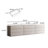 94.47-inch Combination Drawer Storage Cabinet (Set of 3)