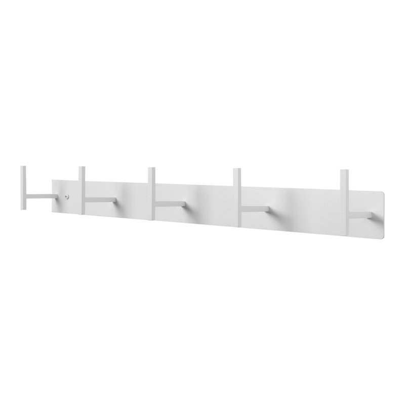 Chapman 5 - Hook Wall Mounted Coat Rack, White