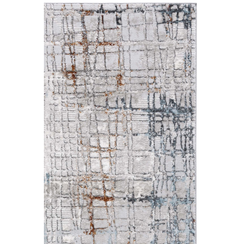 Meadow 500 Performance Abstract Rug, Square 6'7"