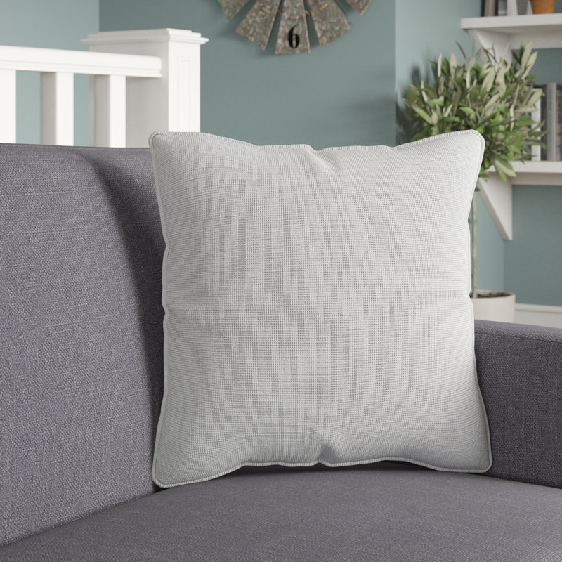 Allen Park Indoor/Outdoor Throw Pillow, 20" x 20", Light Gray