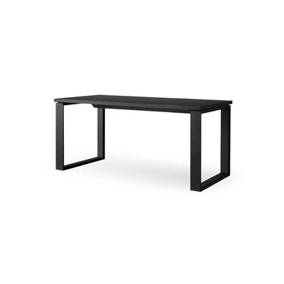 Black Rectangle Solid Wood Dining Tables