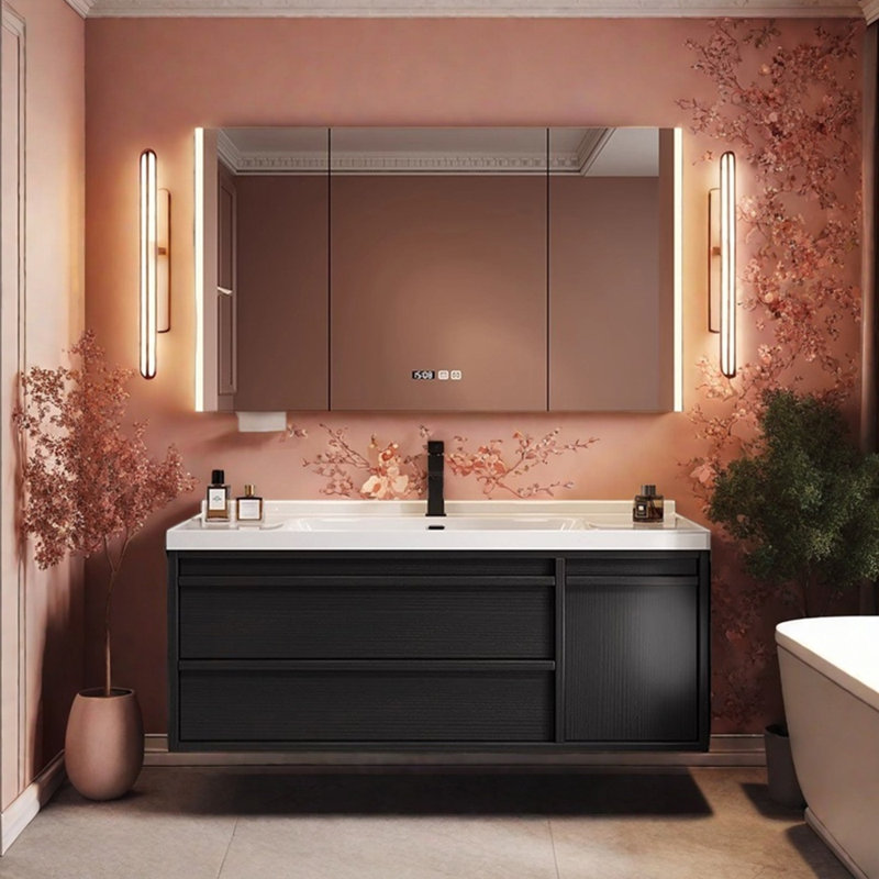 French simple retro style bathroom cabinet