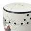 Tabouret en céramique fleur et oiseau-1971326764