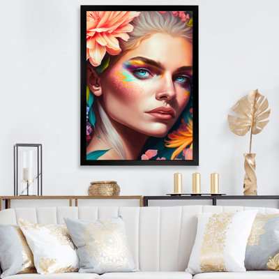 " Floral Sensual Woman Portrait VII "