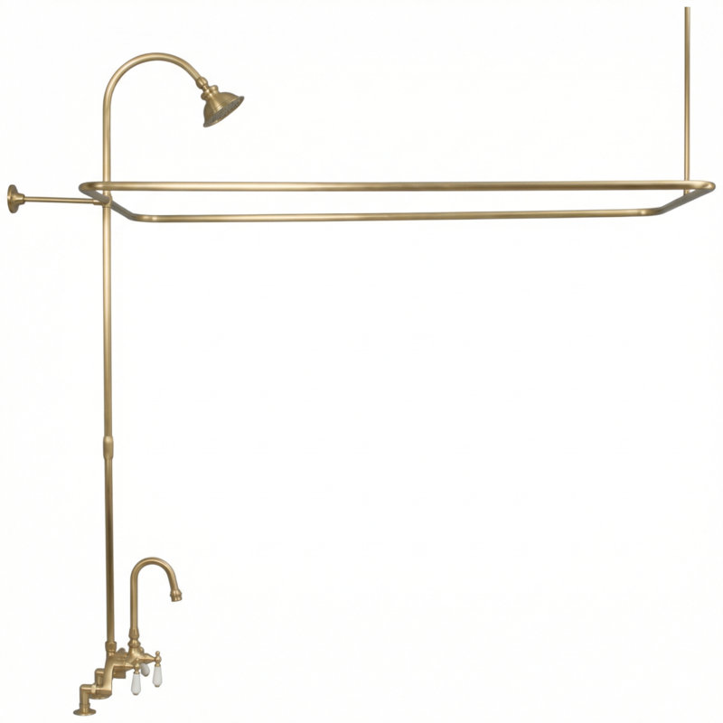 Ensemble de douche Strom Living The Mount, Laiton brut non laqué