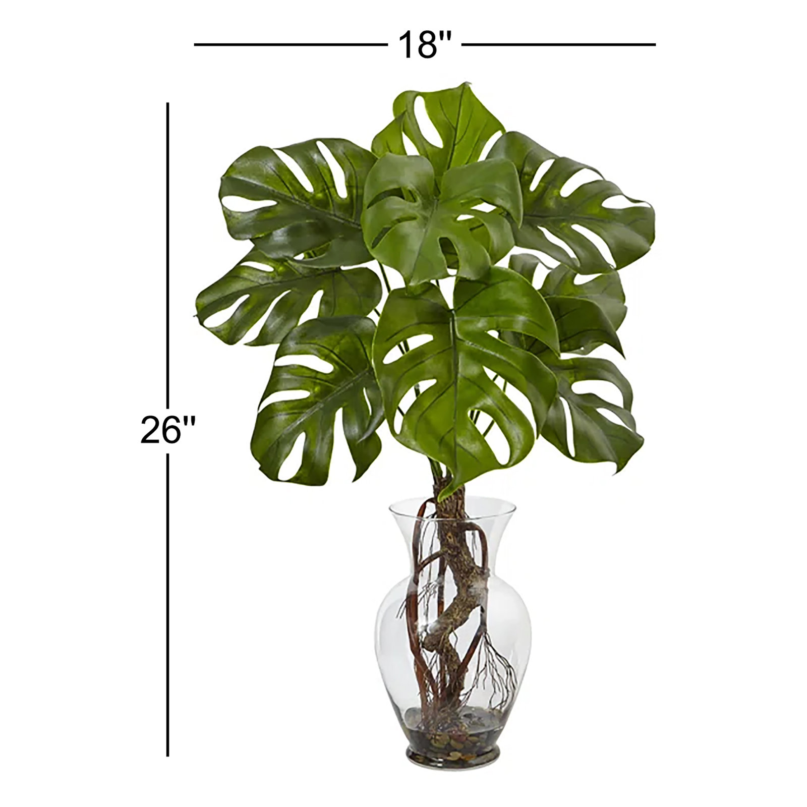 26" Foliage Plant in Decorative Vase