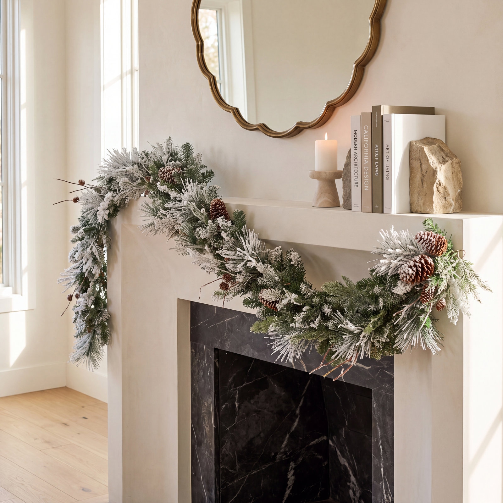 72'' in. Lighted Faux Pine Garland