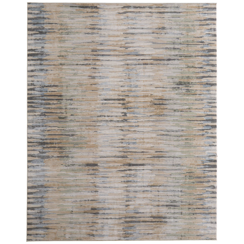 Tarcio Modern Stripes Area Rug, Runner 2'6" x 7'3"