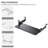 Adjustable Keyboard Tray Under Desk, 28X11 Inch Large Slide Out Keyboard & Mouse Platform Tray, Wooden Pull Out Computer Keyboard Drawer For Typing Home Office Desk, Black