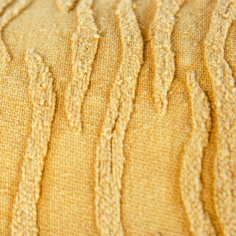 Coussin 100% coton, Jaune, Inférieur
