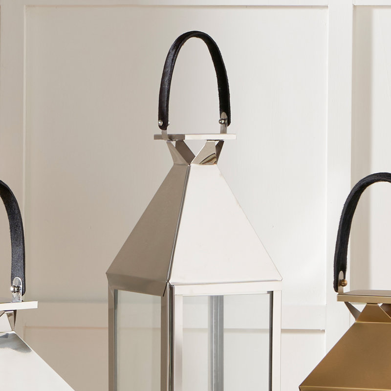 Floor Lantern, Shiny Copper, 113cm H x 24cm W x 23cm D