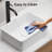 Rectangular Vessel Sink, 16"X12" Small Bowl Bathroom Vessel Sink, White Ceramic Lavatory Above Counter Art Basin Vanity Sink