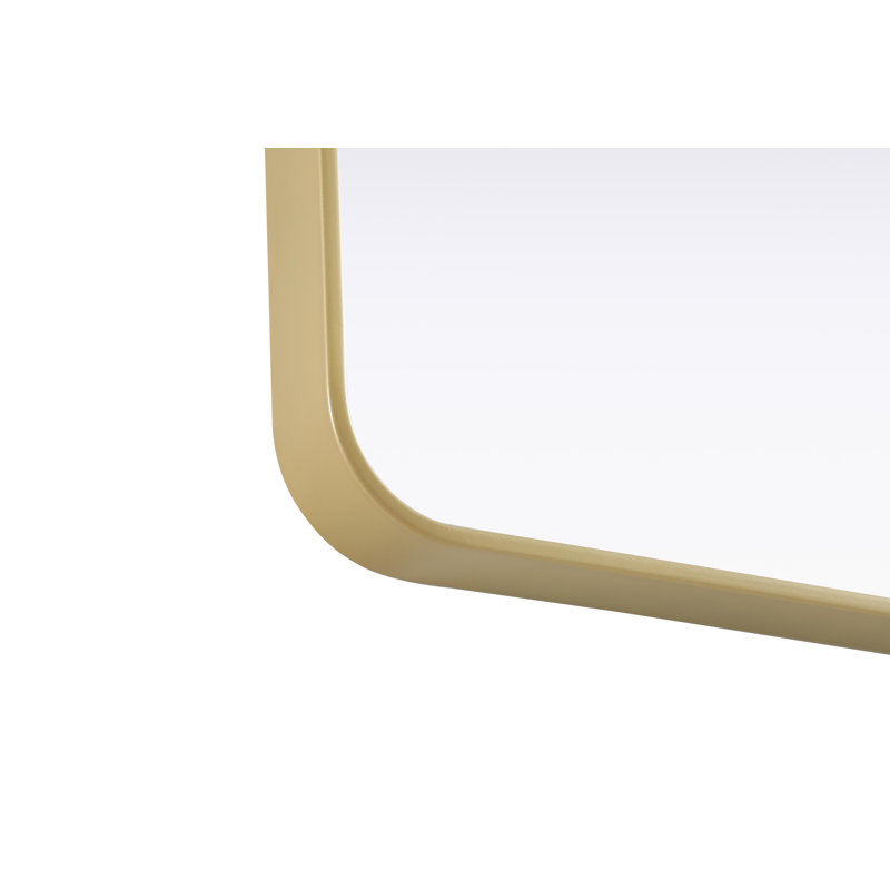 Erath Contour Metal Mirror, Brass, 36" x 24"