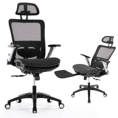 High Back Mesh Office Chair With Heating Headrest