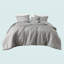 Cationic Dyed Clip Jacquard Comforter Set With Throw Pillow Grey-114494786