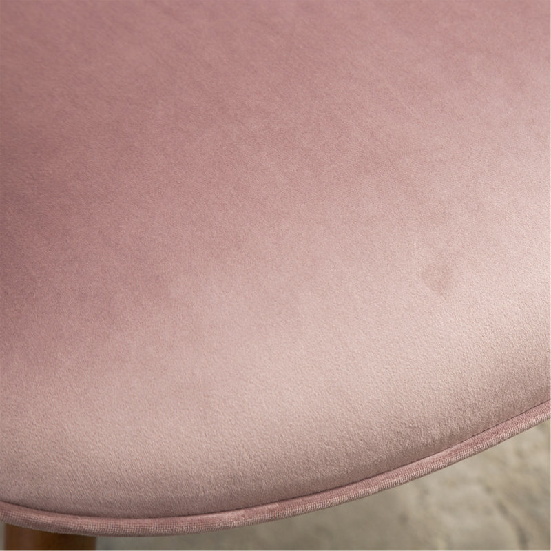 Fauteuil contemporain contemporain capitonné en velours soyeux capitonné, Pink