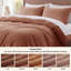 Ensemble de housse de couette à tissage gaufré 100% coton Essential Collection-110365890-109512985