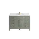 Cambridge 48'' Single Bathroom Vanity with Quartz Top