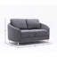 Causeuse en lin gris