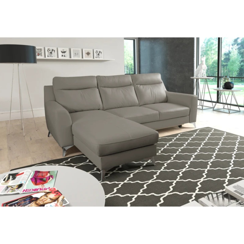Fabiha 3 Seater Sofa Bed, Grey, Left Hand Facing