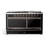 ILVE Majestic II Series 60 inch Dual Fuel Range with 9 Burners, Griddle (Glass Door)-114373889-114373877
