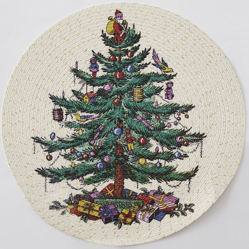 Spode® Christmas Tree Set of 4 Round Placemats